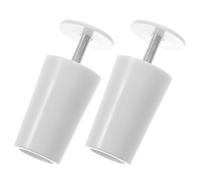 IMUSINICE Lot de 2 Butées de Stores en Plastique Blanc Accessoires de Fixation pour Volets Roulants à Sangle ou Manivelle Arrêts de Rideaux Réutilisables pour Fenêtre Pièces de Volet