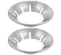 IMUSINICE Lot de 2 Supports à Wok en Fonte Épaisse 8 Fentes, Anneaux Antidérapants Universels pour Cuisinière à Gaz, Résistants au Vent, pour Cuisson et Économie de Gaz