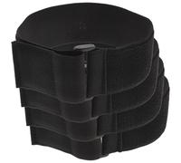 IMUSINICE Lot de 4 Brassards de Sport Noirs Sangle à Scratch Élastique, Résistance à L'usure et Maintien Sécurisé pour Running et Entraînement