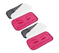 IMUSINICE Lot de 6 Coussinets Frontaux Doux pour Extensions de Cils, Tissu Confortable Lavable, 3 Couleurs 2 Pièces Chacune, Accessoires Professionnels pour Pose et Greffe D’extensions