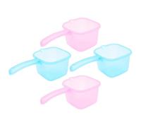 IMUSINICE Pelless à Eau Robuste et Finition Soignée Forme Carrée Ensemble de 4 Pelles à Eau en Plastique Couleur Aléatoire Accessoire de Cuisine Pratique pour Arroser