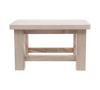 IMUSINICE Petit Tabouret en Bois Massif Beige, Compact et Polyvalent, Marchepied Stable Maison, Siège Pratique pour Changer Les Chaussures