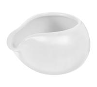 IMUSINICE Pichet à Lait en Céramique Blanc, Petit Modèle 250 Ml Bec Verseur Rond, Distributeur Polyvalent pour Café, Miel et Sauce, Ustensile de Table pour Maison, Café et Restaurant