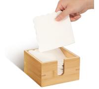 IMUSINICE Porte-Serviettes de Table en Bois Naturel, Distributeur de Papier Multifonction Boîte à Mouchoirs pour Bureau et Espace Repas, Rangement Ouvert pour Utilisation Quotidienne