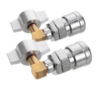 IMUSINICE Raccords Pneumatiques à Déconnexion Rapide 2pcs Accessoires Compresseur Air en Alliage avec Structure Coudée Intégrée pour Commutation D'air Polyvalente