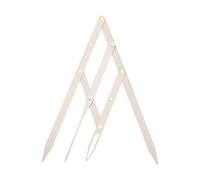 IMUSINICE Règle à Sourcils en Acier Inoxydable 2e Génération, Positionnement Précis à Trois Points, Design Basé Nombre D’or, Outil de Mesure Professionnel pour Maquillage et Tatouage