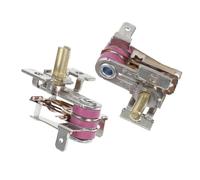 IMUSINICE Régulateur de Température Électrique Mécanique 2 Pièces, Accessoires en Cuivre et Argenté, Protection la Surchauffe Couleur Aléatoire pour Chauffage Compatible