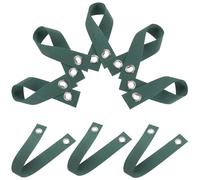 IMUSINICE Sangles de Soutien pour Arbres en Nylon Lot de 8 Vert 2,5 CM X 50 CM Œillets, Adaptées pour Tuteurage et Prévention des Dégâts Causés Tempêtes en Jardin