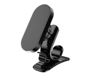 IMUSINICE Support de Téléphone de Voiture Magnétique Ajustable en Abs et Silicone, Design Simple et Généreux, Ne Bloque Pas la Vue, pour Tableau de Bord