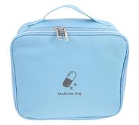 IMUSINICE Trousse de Pharmacie en Tissu Oxford pour Rangement D'urgence, Entièrement Ouverte, Solide, pour Voyage et Bureau, Organisateur de Remède Pratique