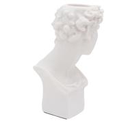 IMUSINICE Vase Sculpture en Résine Blanc Décoratif pour Intérieur Style Unique Souvenir et Décoration pour Bar ou Bureau