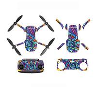 iMusk PVC Multi-Color Sticker Skin Decal Set pour DJI Mavic Mini Body et télécommande Accessoires de décoration