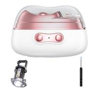 Imwing Easyclip Coupe-ongles intelligent + 1 cure-oreilles électrique + 1 lampe torche portable rechargeable et lumineuse porte-clés 3 en 1 pour polissage, polissage et fragments avec lumière LED