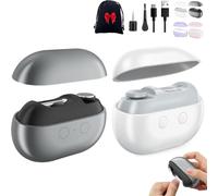 Imwing Easyclip, Imwing Easy Clip Nail Clippers, Convenient Smart Nail Trimmer, 3 in 1 Multi-Functional Electric Nails Cutter, with LED Light & Nails Scraps Storage and Polishing (2A)
