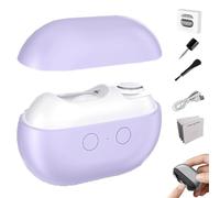 Imwing Nailqure Clip, Coupe-ongles et Polisseuse Électrique 3-en-1 avec Lumière LED - Coupe-ongles sûr pour les orteils et les doigts pour seniors, adultes, enfants et bébés (Purple)