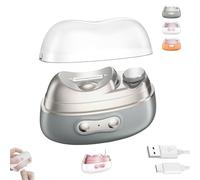 Imwing Nailqure Clip, Pubyfun/Fanyil Nail Qure Clip, Graddi/Solymody Coupe-ongles Électrique Portable, Coupe-ongles Électrique Et Polissoir 3 En 1 Avec LED Sécurisé (1 pièce - Blanc)