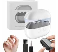 Imwing Nailqure Clip, Vueeze Easyclip Smart Nail Clipper, 3-in-1 Multi-Functional Smart Nail Clipper, Portable Electric Nail Clippers with LED Light for Seniors, Adults (White)