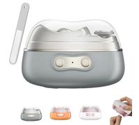 Imwing Nailqure Clip, Vueeze Nailqure Clip, 3-in-1 Multi Function Easyclip Smart Nail Trimmer and Polisher, Electric Nail Clipper with LED Safe Trimming and Polishing (Gray)
