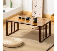 IMYOGI Table Basse Japonaise en Bambou raffinée - Table Basse Pliable idéale pour la méditation à la Maison et Les Pique-niques - Élégante pièce maîtresse Zen (100 cm) - Design élégant
