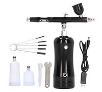 Imyyds Compresseur à Air 100L avec Kit Aérographe Portable Rechargeable 17.4psi - Buse Précise 0.3mm, Compact et Silencieux pour Modélisme, Ongles et Peinture