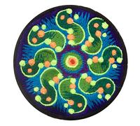 ImZauberwald Écusson en Forme de Cercle à Coudre (diamètre env. 9 cm, lumière Noire UV activée par UV), Tidcombe, S