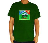 ImZauberwald LSD Original Bicycle Day T-shirt (lumière noire) Albert Hofmann Goa T-shirt psychédélique Acid - Vert - Medium