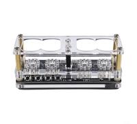 IN-12 Nixie Horloge à tube avec rétroéclairage RVB 225 couleurs, affichage de la date, boîtier en acrylique avec programme anti-empoisonnement, télécommande infrarouge, 11,5 x 4,5 cm (sans tubes)