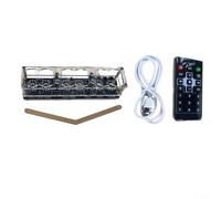 IN-12 Nixie Support pour horloge à 4 chiffres, version premium avec télécommande et LED 7 couleurs, horloge rétro lumineuse, USB-C DC5 V, pas de soudure nécessaire, pour tubes IN12 (tubes exclus)