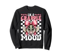 in A Crappie Mood Fish Cappie Fishing Girl Coquette Now Sweatshirt