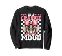 in A Crappie Mood Fish Cappie Fishing Girl Coquette Now Sweatshirt
