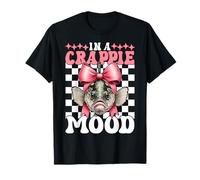in A Crappie Mood Fish Cappie Fishing Girl Coquette Now T-Shirt