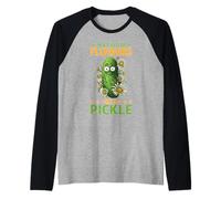 in A Field of Flowers Be A Pickle Personnalité Originale Manche Raglan