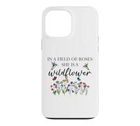 in a Field of Roses She is a Wildflower Hummingbird Floral Coque pour iPhone 13 Pro Max