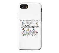 in a Field of Roses She is a Wildflower Hummingbird Floral Coque pour iPhone SE (2020) / 7/8