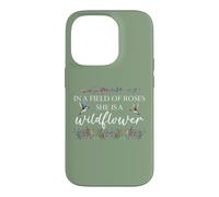 in a Field of Roses She is a Wildflower Hummingbird Flower Coque pour iPhone 14 Pro