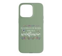 in a Field of Roses She is a Wildflower Hummingbird Flower Coque pour iPhone 15 Pro Max
