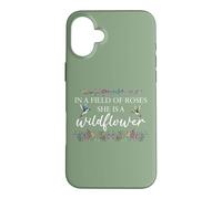 in a Field of Roses She is a Wildflower Hummingbird Flower Coque pour iPhone 16 Plus