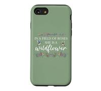 in a Field of Roses She is a Wildflower Hummingbird Flower Coque pour iPhone SE (2020) / 7/8