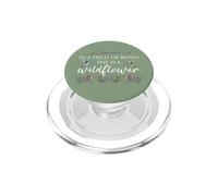 in a Field of Roses She is a Wildflower Hummingbird Flower PopSockets PopGrip pour MagSafe