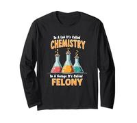 In A Lab It's Called Chemistry Science Jeu de mots sarcastique drôle Manche Longue