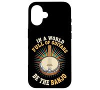 in A World Full of Guitars Be The Banjo Musicien Folk Coque pour iPhone 16