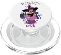 in A World Full of Princesses Be A Witch Cat Bat Owl Friends PopSockets PopGrip pour MagSafe
