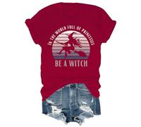 in A World Full of Princesses Be A Witch Chemise d'Halloween, bordeaux, S