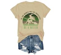 in A World Full of Princesses Be A Witch Chemise d'Halloween, kaki, S
