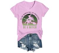 in A World Full of Princesses Be A Witch Chemise d'Halloween, Rose-VT-1, S