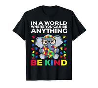 In a world where you can be anything be kind Autism Awarenes T-Shirt