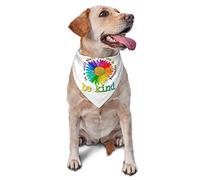 in A World Where You Can Be Anything Be Kind Chien Bandanas Écharpe Triangle Bavoir Garçon Fille Foulard Réglable Accessoires pour Petit Moyen Grand Chiot