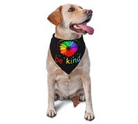 in A World Where You Can Be Anything Be Kind Chien Bandanas Écharpe Triangle Bavoir Garçon Fille Foulard Réglable Accessoires pour Petit Moyen Grand Chiot