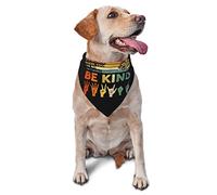 in A World Where You Can Be Anything Be Kind Chien Bandanas Écharpe Triangle Bavoir Garçon Fille Foulard Réglable Accessoires pour Petit Moyen Grand Chiot