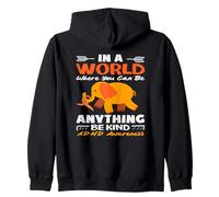 in A World Where You Can Be Anything Be Kind TDAH Elephant Sweat à Capuche